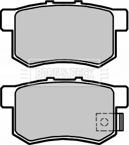 Borg & Beck BBP2373 - Brake Pad Set, disc brake autospares.lv