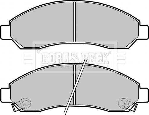 DJ Parts BP1040 - Brake Pad Set, disc brake autospares.lv