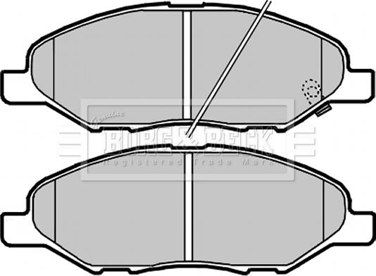 Borg & Beck BBP2269 - Brake Pad Set, disc brake autospares.lv