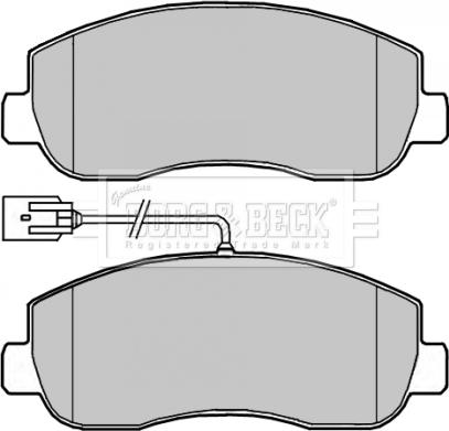 Borg & Beck BBP2266 - Brake Pad Set, disc brake autospares.lv