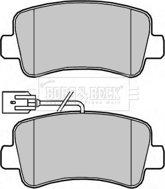 Borg & Beck BBP2267 - Brake Pad Set, disc brake autospares.lv