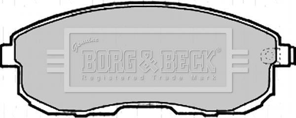 Borg & Beck BBP2206 - Brake Pad Set, disc brake autospares.lv