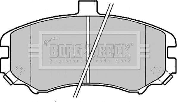 Borg & Beck BBP2203 - Brake Pad Set, disc brake autospares.lv