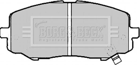 Borg & Beck BBP2213 - Brake Pad Set, disc brake autospares.lv