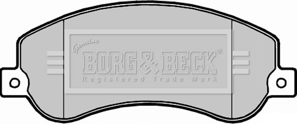 Borg & Beck BBP2281 - Brake Pad Set, disc brake autospares.lv