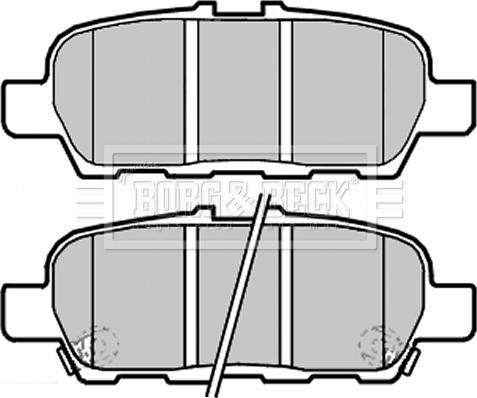 Borg & Beck BBP2283 - Brake Pad Set, disc brake autospares.lv