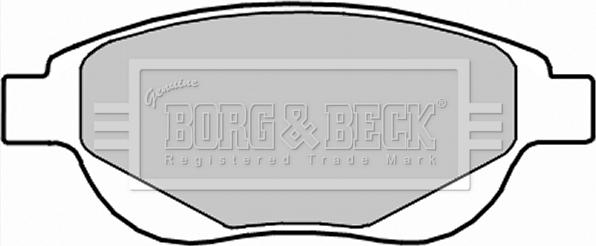 Borg & Beck BBP2287 - Brake Pad Set, disc brake autospares.lv