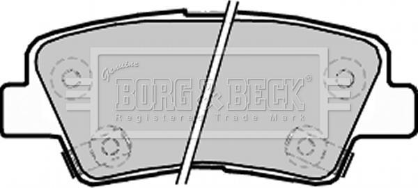 Borg & Beck BBP2220 - Brake Pad Set, disc brake autospares.lv