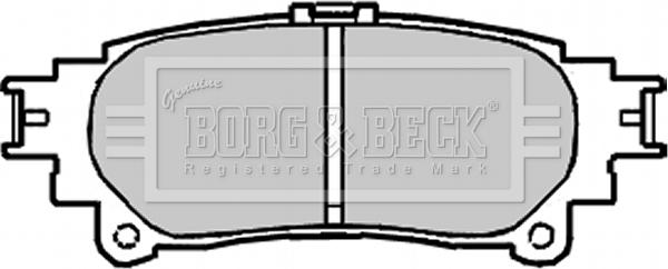 Borg & Beck BBP2222 - Brake Pad Set, disc brake autospares.lv