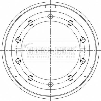 Borg & Beck BBR32490 - Brake Drum autospares.lv