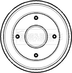 Borg & Beck BBR7099 - Brake Drum autospares.lv