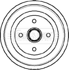 Borg & Beck BBR7046 - Brake Drum autospares.lv