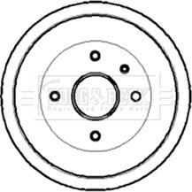 Borg & Beck BBR7005 - Brake Drum autospares.lv