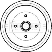 Borg & Beck BBR7003 - Brake Drum autospares.lv