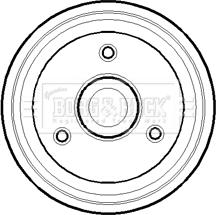 Borg & Beck BBR7071 - Brake Drum autospares.lv