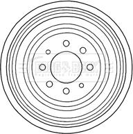 Borg & Beck BBR7196 - Brake Drum autospares.lv