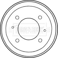 Borg & Beck BBR7197 - Brake Drum autospares.lv