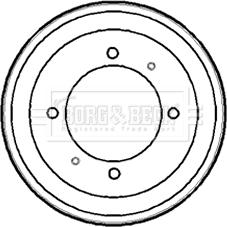 Borg & Beck BBR7153 - Brake Drum autospares.lv