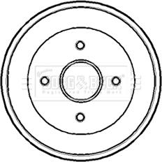 Borg & Beck BBR7168 - Brake Drum autospares.lv