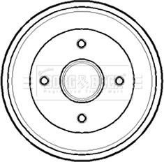 Borg & Beck BBR7138 - Brake Drum autospares.lv