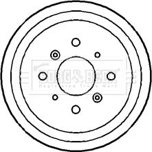 Borg & Beck BBR7175 - Brake Drum autospares.lv