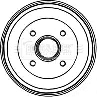 Borg & Beck BBR7205 - Brake Drum autospares.lv