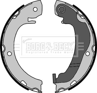 Borg & Beck BBS6443 - Brake Shoe Set, parking brake autospares.lv