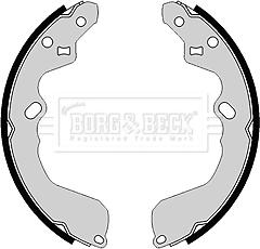 Borg & Beck BBS6410 - Brake Shoe Set autospares.lv