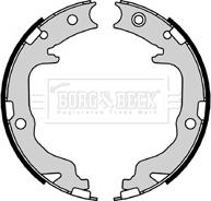 Borg & Beck BBS6429 - Brake Shoe Set, parking brake autospares.lv