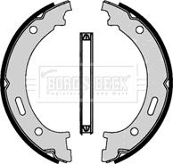 Borg & Beck BBS6428 - Brake Shoe Set, parking brake autospares.lv