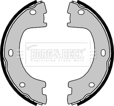 Borg & Beck BBS6475 - Brake Shoe Set, parking brake autospares.lv