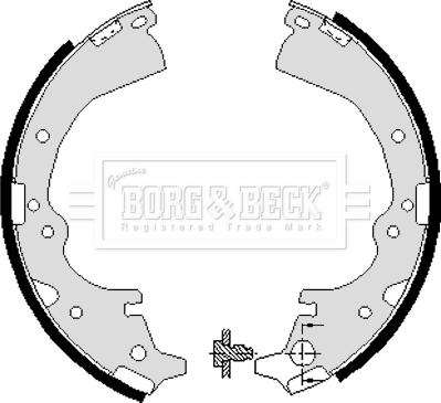 Borg & Beck BBS6040 - Brake Shoe Set autospares.lv