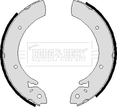 Borg & Beck BBS6055 - Brake Shoe Set autospares.lv