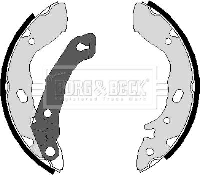 Borg & Beck BBS6050 - Brake Shoe Set autospares.lv