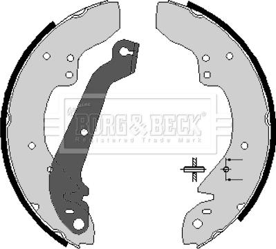 Borg & Beck BBS6064 - Brake Shoe Set autospares.lv