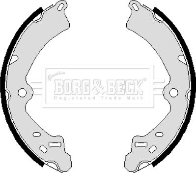 Borg & Beck BBS6062 - Brake Shoe Set autospares.lv