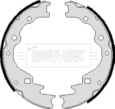 Borg & Beck BBS6009 - Brake Shoe Set autospares.lv