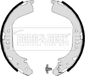 Borg & Beck BBS6004 - Brake Shoe Set autospares.lv