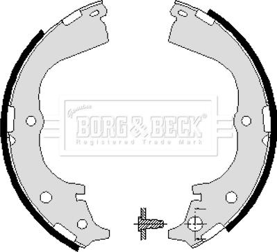 Borg & Beck BBS6018 - Brake Shoe Set autospares.lv