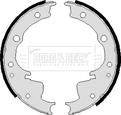 Borg & Beck BBS6013 - Brake Shoe Set autospares.lv