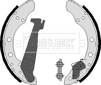 Borg & Beck BBS6089 - Brake Shoe Set autospares.lv