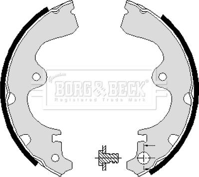 Borg & Beck BBS6088 - Brake Shoe Set autospares.lv