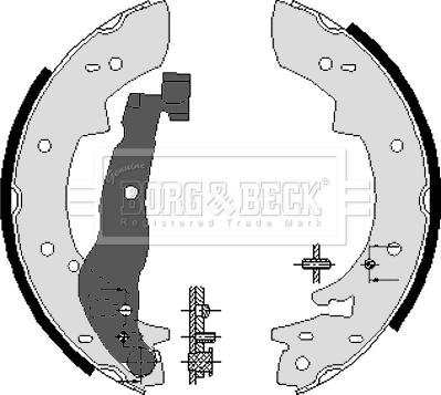 Borg & Beck BBS6082 - Brake Shoe Set autospares.lv