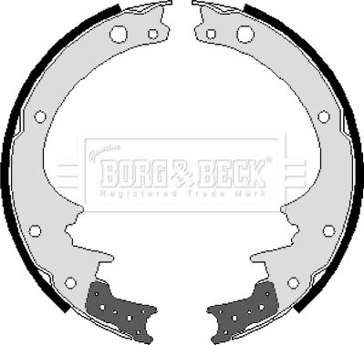 Borg & Beck BBS6039 - Brake Shoe Set autospares.lv