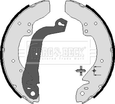 Borg & Beck BBS6037 - Brake Shoe Set autospares.lv