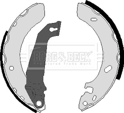 Borg & Beck BBS6027 - Brake Shoe Set autospares.lv