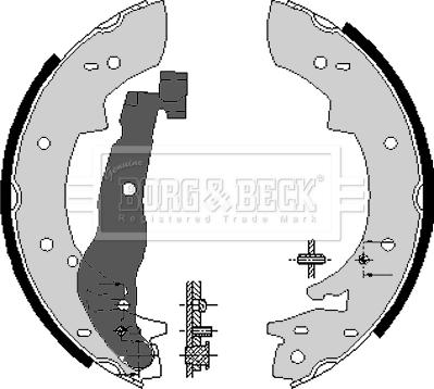 Borg & Beck BBS6074 - Brake Shoe Set autospares.lv