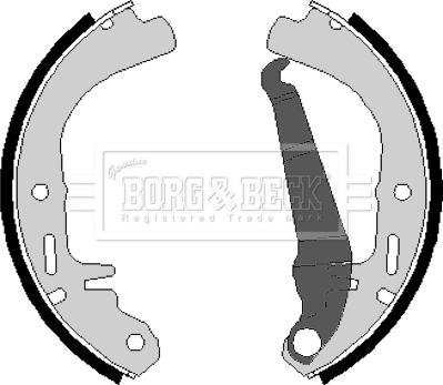 Borg & Beck BBS6076 - Brake Shoe Set autospares.lv