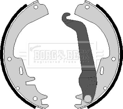 Borg & Beck BBS6077 - Brake Shoe Set autospares.lv