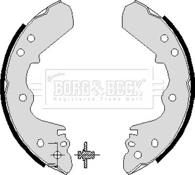 Borg & Beck BBS6196 - Brake Shoe Set autospares.lv